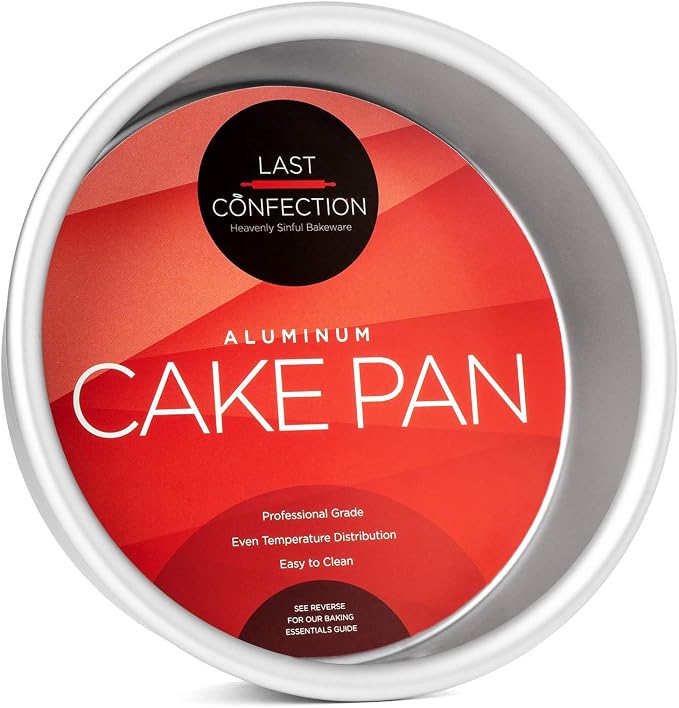 6" x 2" Round Cake Pan, Anodized Aluminum Cake Pan Baking Tin Mold, Professional Bakeware