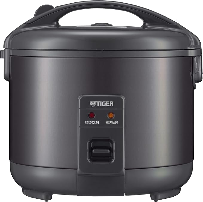 Tiger JNP-S10U-KY 5.5 Cup Capacity Rice Cooker with Non-Stick Inner Pot, Retractable Power Cord, and Keep Warm up to 12 hours, Black