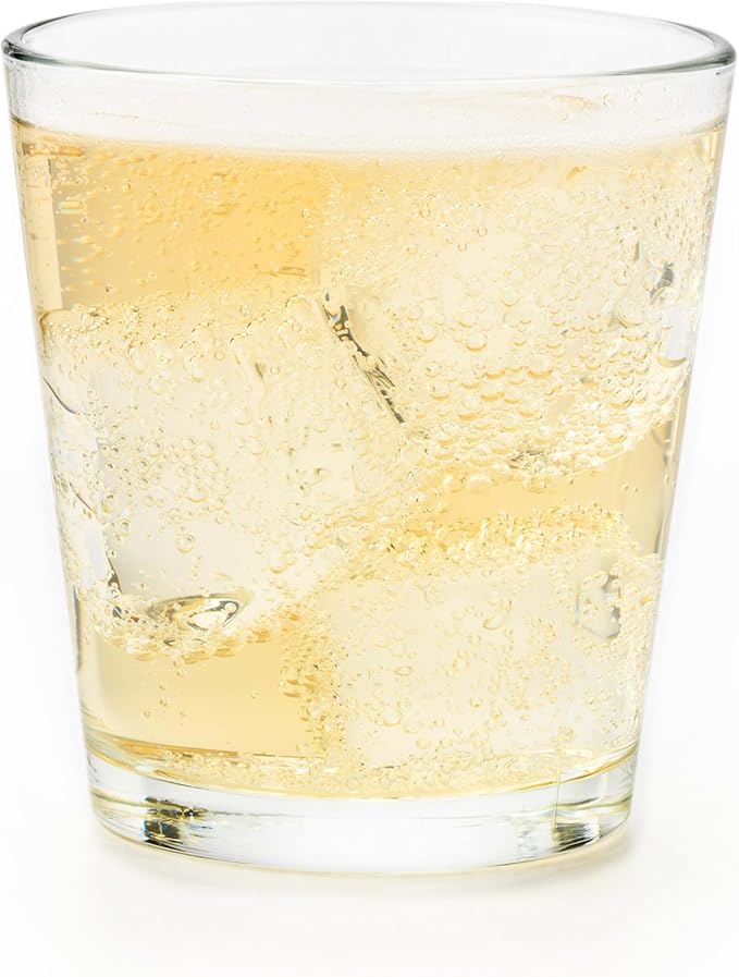 Libbey 15790 Restaurant Basics Stacking 9 oz Pint Glasses Set of 12, All Purpose Heavy Duty Glasses, Durable and Dishwasher-Safe Glass Drinkware