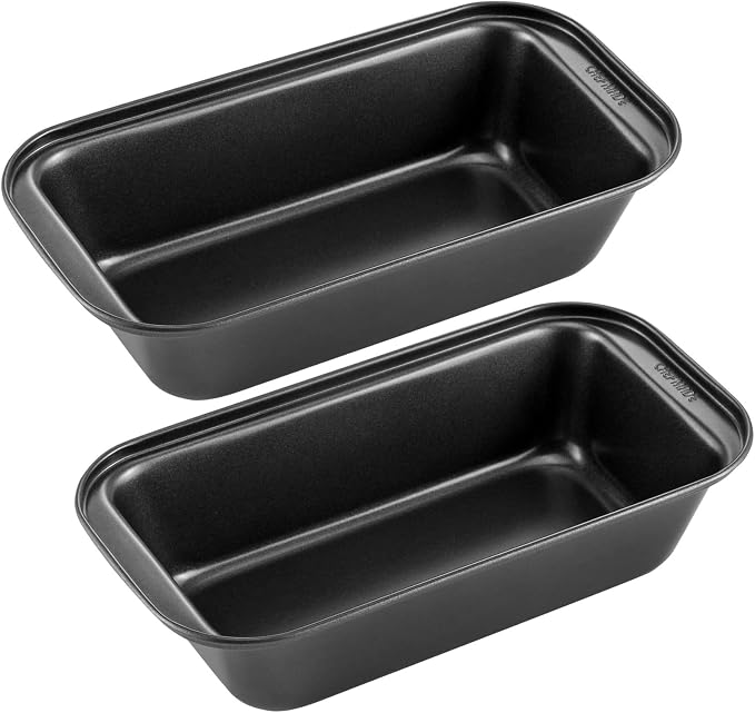 CHEFMADE Bread Loaf Pan, Nonstick Meatloaf Medium Pan, 4.5" x 8.5", Set of 2