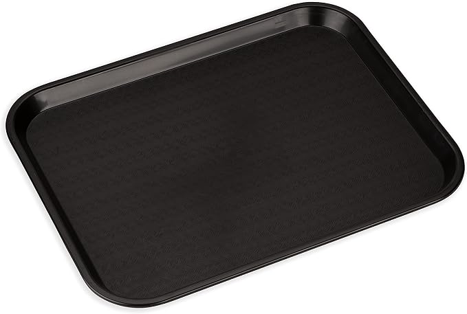 Carlisle Cafe Tray, Fast Food Restaurant Tray, 14 x 18, 1 Ct, Black