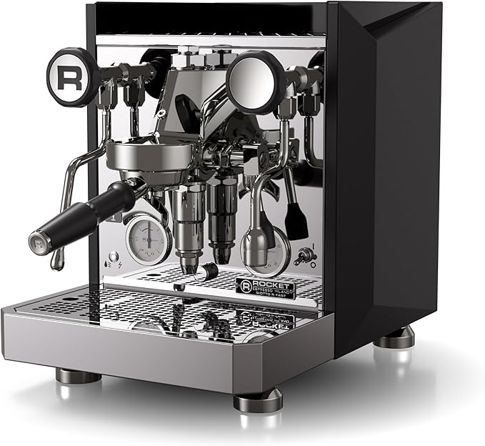 Rocket Espresso Giotto FAST R Espresso Machine | Rotary Pump | Heat Exchanger | PID Temperature Control | (Black)