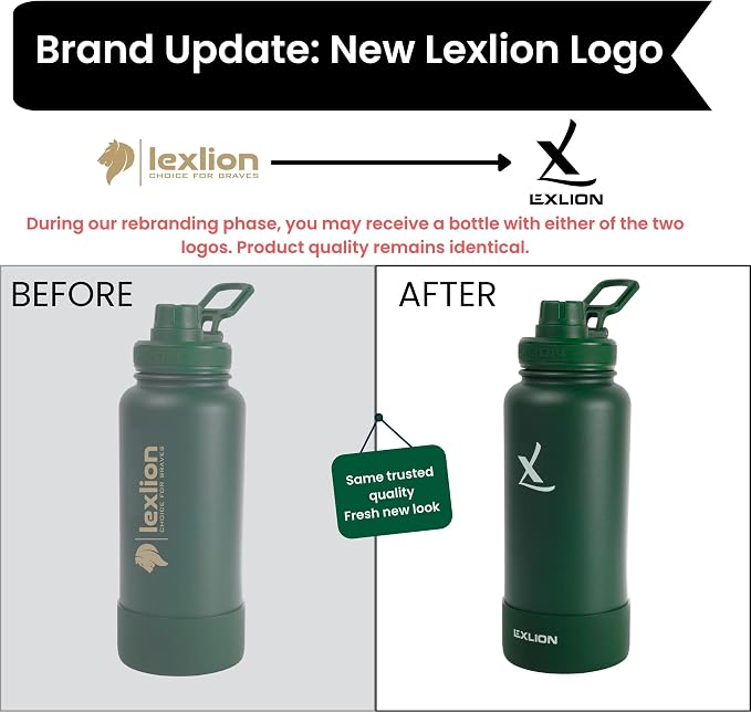 Lexlion Tea Infuser Water Bottle 32 Oz – Triple Wall Insulated Stainless Steel, Loose Leaf & Fruit Strainer, 3 Leakproof Lids, BPA-Free Silicone Sleeve, Reusable Thermal Mug