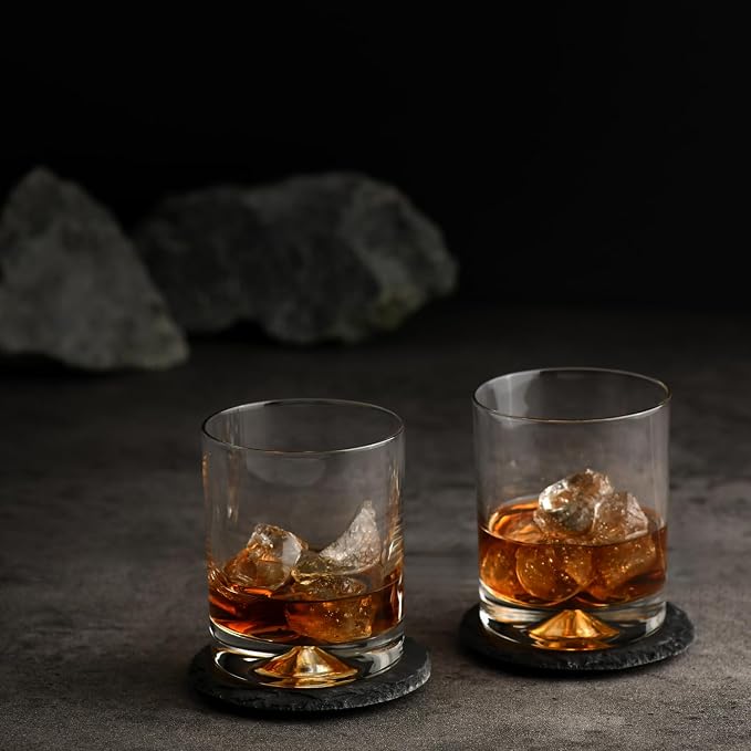 Krosno Whisky Glasses | Set of 6 | 11.8 oz | Mixology Collection | Drinking Glasses Cocktail Glasses | Home, Restaurants and Kitchen Set | Dishwasher Safe Glass Cup | Drinking Tumblers, Lead-Free Crystal for Bourbon, Scotch, Cocktails, Water, Juice, Di...