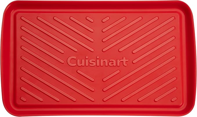 Cuisinart Grilling Prep and Serving Tray, Dishwasher-Safe, 2-Pc Nesting Set | 17-in x 10.5-in food tray set for prepping and serving, shatter-resistant melamine design fits 6 burgers, CPK-200
