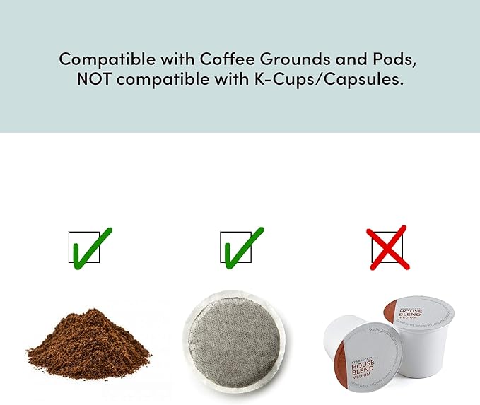 Elite Gourmet EHC-112B Personal Single-Serve Compact Coffee Maker, Black | Includes 14oz stainless steel interior thermal travel mug, reusable filter - compatible with coffee grounds