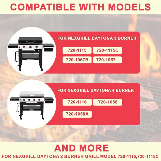 Griddle Grease Tray Liners for Nexgrill Daytona 2/3/4 Burner Series Grills | Fits Nexgrill Daytona 720-1058 720-1115 720-1057 Grills, 30 & 36 in Flat Top Griddle Accessories 15 Packs, exclude 720-1075B