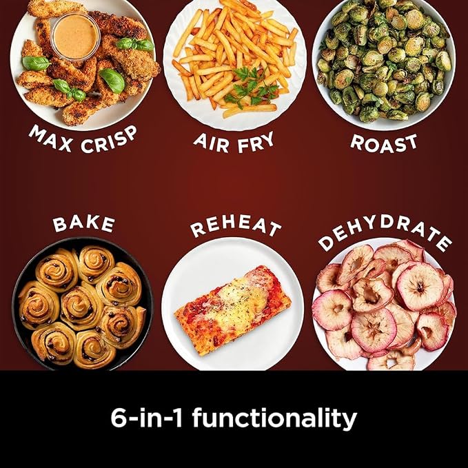 Ninja AF181 Air Fryer Pro XL 6in1 6.5Q Max Crisp Technology Nonstick Basket (Renewed) Bundle with 2 YR CPS Enhanced Protection Pack