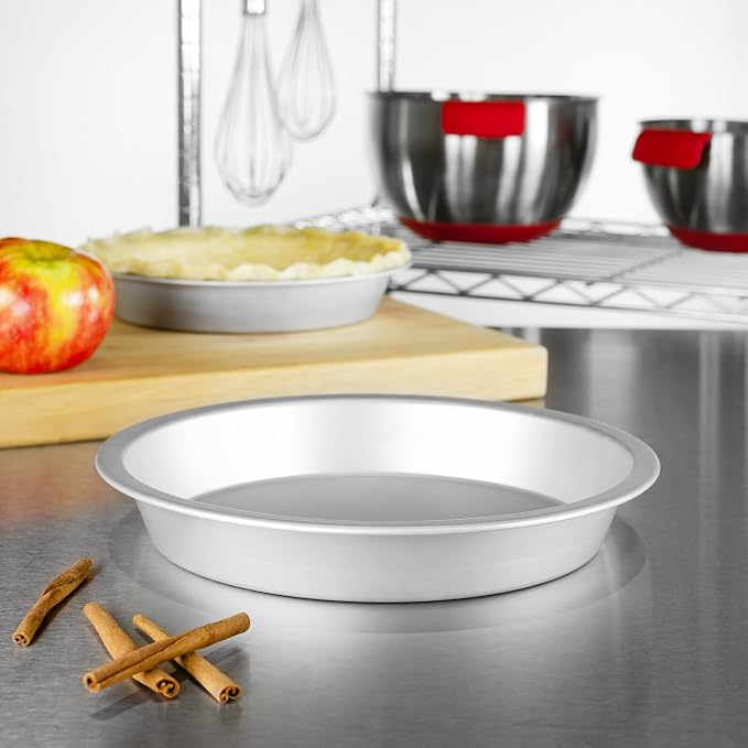Fat Daddio's PIE-10 Anodized Aluminum Pie Pan, 10 x 1.5 Inch