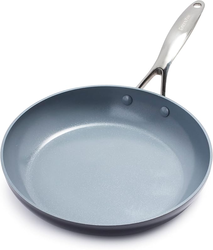 GreenPan Valencia Pro 12" Ceramic Nonstick Frying Pan, Hard Anodized | PFAS-Free Nonstick Skillet, Induction Ready, Compatible with all Stovetops, Dishwasher Safe, Oven Safe up to 600F