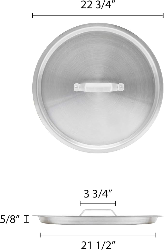 Thunder Group Stock Pot Lid, 120 Quart, Silver