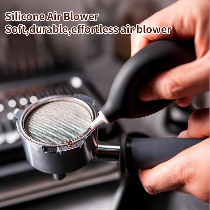 12PCS Espresso Accessories Kit: 51mm Espresso Tamper, Coffee Distributor, Puck Screen, Dosing Funnel,WDT Tool, Silicone Air Blower,Mats,Latte Art Kit, Espresso Tools Set Fits Delonghi Portafilters