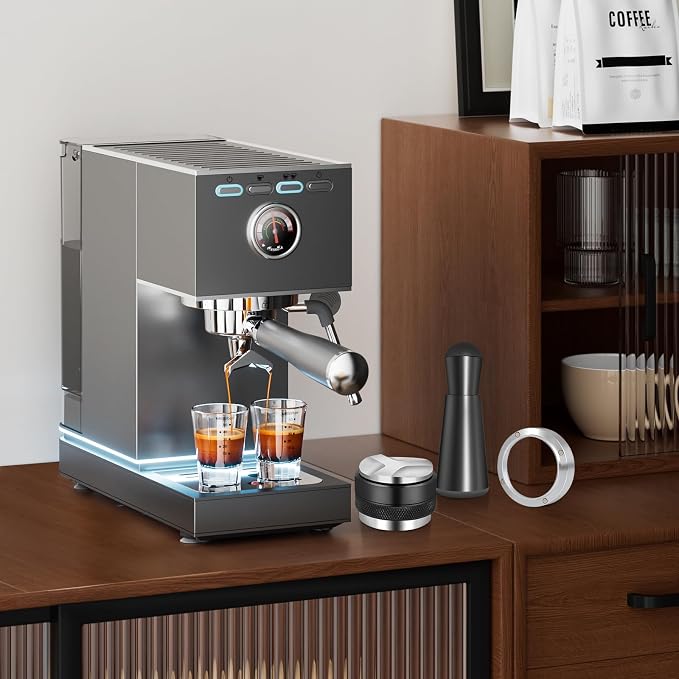 Reoszeank 54mm Espresso Accessories Kit, Distributor, Tamper, WDT, Funnel | Coffee Leveler, Espresso Distribution Tool, Dosing Funnel Set, fits Breville 54 mm Espresso Machines and Portafilters