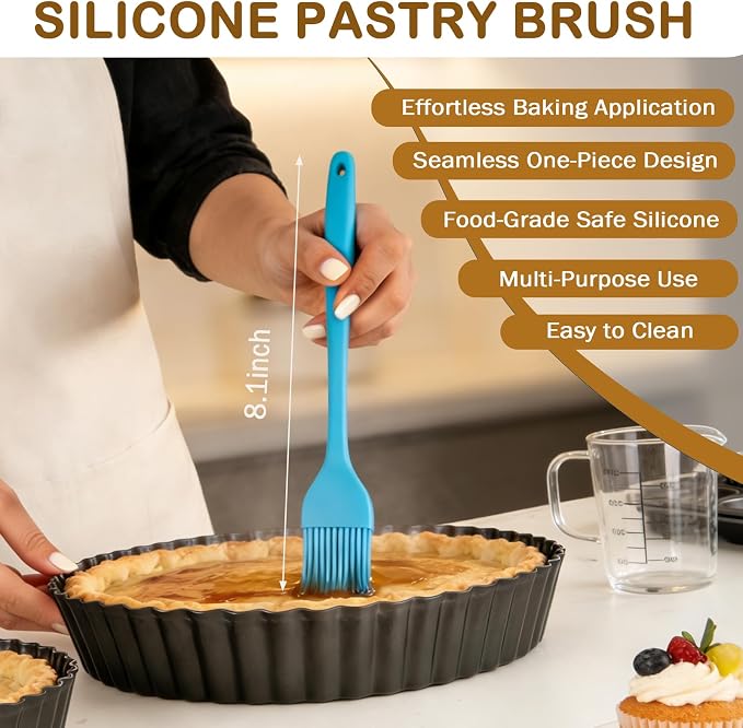 2 Pack 10 Inch Pie Pan with Removable Bottom | Detachable bottom design,Deep dish, Egg cream pastry pie plate, Not easy to stick,Portable Baking Kit, Durable Construction