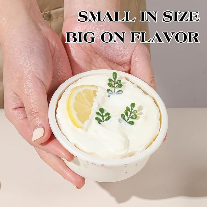 4 Inch Silicone Round Cake Pans, Set of 4, Cream | Metal Reinforced Frame, Nonstick Mini Smash Cake Molds, BPA Free, For Baby's First Birthday, Small Cakes, Desserts