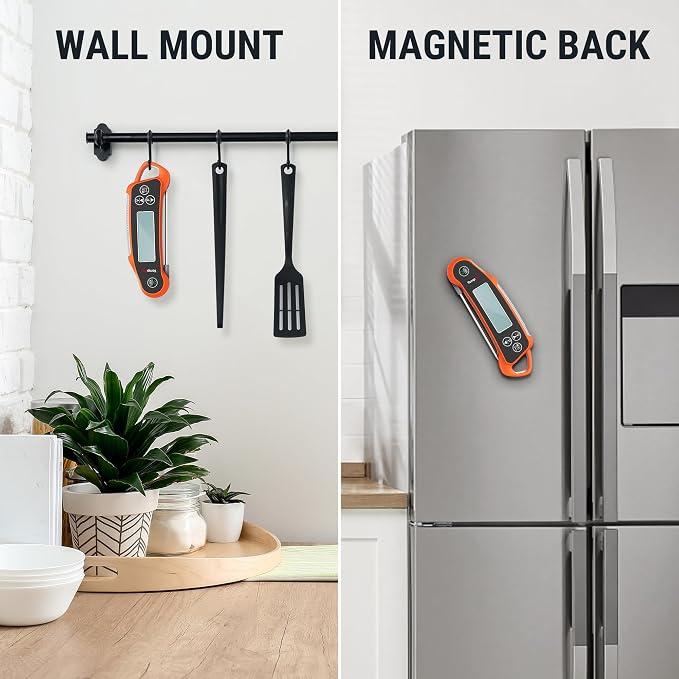 TempPro TempSwift 2 Probes Meat Thermometer Digital with 2 Display Channels | IP65 Waterproof Food Thermometer with 7 Target Temp Settings, instant read meat thermometer for Cooking BBQ Oven Smoker