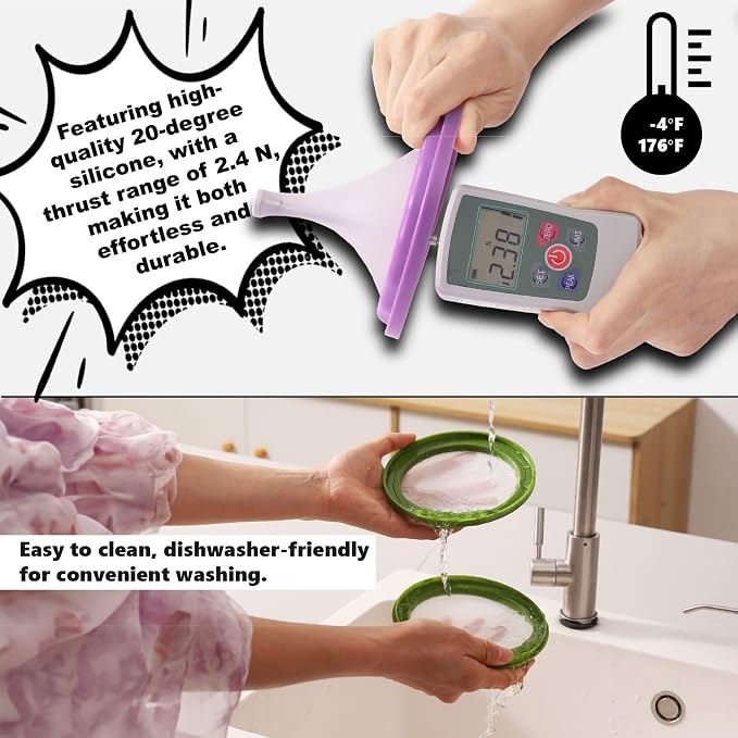 Double-Sided Avocado Saver & Onion Storage, 4Pcs Food Holder | Upgraded Double-Sided Silicone! 4Pcs Avocado Saver & Onion Storage. Keeps garlic, tomato & produce fresh in fridge containers