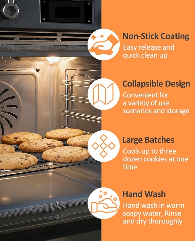 5 Tier Collapsible Cooling Rack, 2/3/4/5-Tier Upgraded,Adjustable ＆ Stackable Baking Rack, 5 Modes Cooling Racks for Cooking and Baking, Roasting ＆ Grilling Gifts for Picnic Party