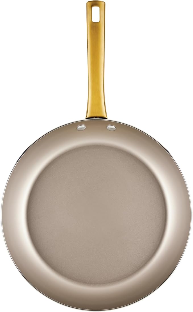 Farberware Radiant Frying Pan, Dishwasher Safe, Skillet (12.25-Inch), Champagne