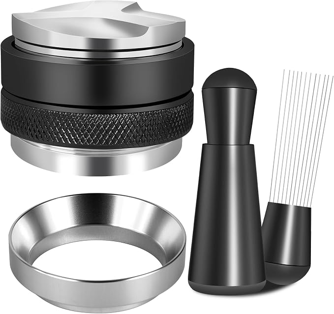 Reoszeank 54mm Espresso Accessories Kit, Distributor, Tamper, WDT, Funnel | Coffee Leveler, Espresso Distribution Tool, Dosing Funnel Set, fits Breville 54 mm Espresso Machines and Portafilters