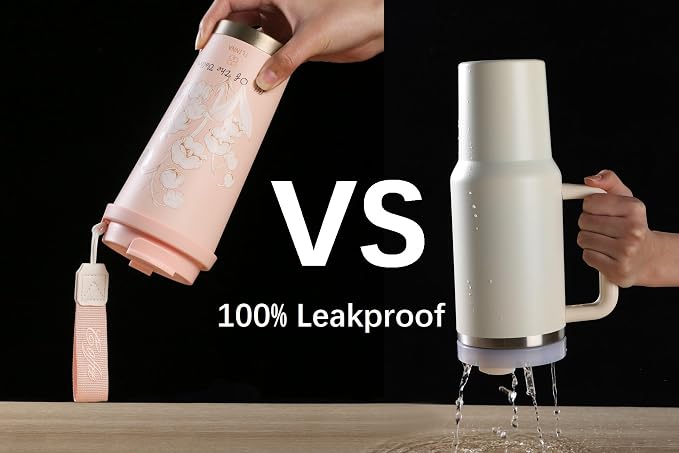 [2-IN-1 LID] Travel Mug,Coffe mug,Coffe cup,Ceramic coating Lined,316 Stainless Steel,BPA Free,Vacuum Insulated Tumbler for Water, Iced Tea or Coffee, Smoothie and More (Bell Orchid-Pink, 18 Ounces)