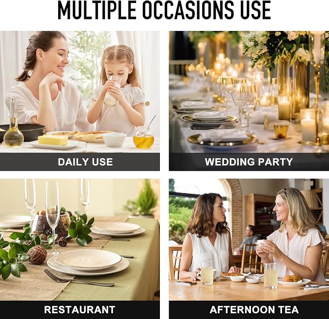 21Pcs Stainless Steel Gold Silverware Set with Organizer Eating Utensil Set | Heavy Duty Kitchen Dish Cutlery Sets for 4 Forks Spoons and Knives Set Tableware Dinnerware Flatware Set Dishwasher Safe