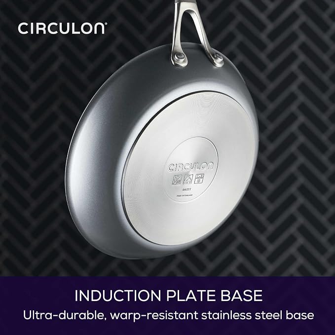 Circulon A1 Series with ScratchDefense Nonstick Induction Pots and Pans Cookware Set, Induction Cookware, Kitchen Essentials, 9-Piece, Graphite
