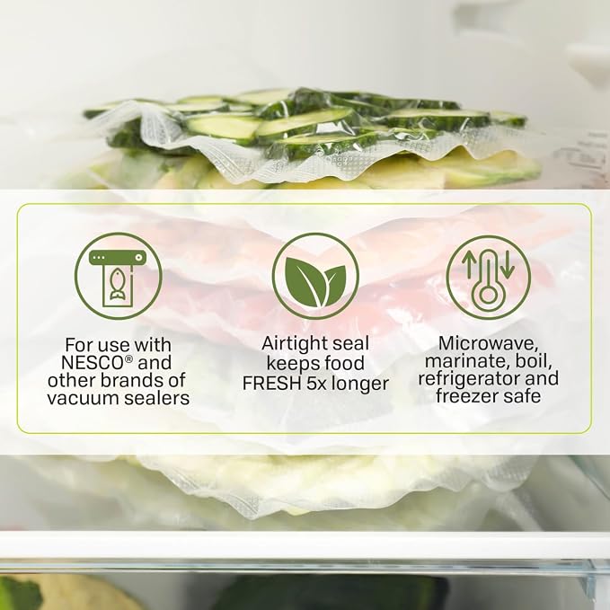 NESCO VS-04R Vacuum Sealer Rolls, 11-Inch