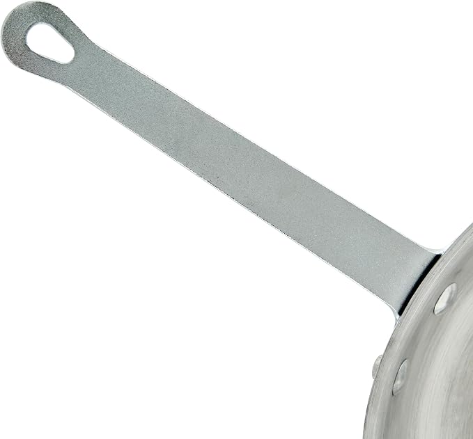 Winco 10" Aluminum Fry Pan/Skillet, Natural Finish | Reinforced riveted handle for secure grip, Hanging hole for easy storage, Great for Sauteing, Searing and Restaurant Kitchens