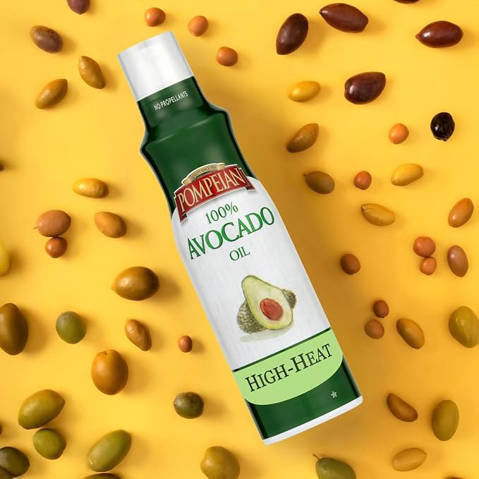 Pompeian Keto Blend Cooking Spray, Extra Virgin Olive Oil & Avocado Oil | (6 Pack) 5 fl oz - No Propellants - Mild, Buttery Flavor for Sautéing, Stir-Frying, and Roasting
