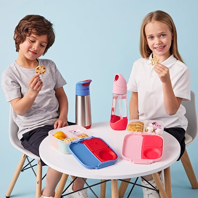b.box Mini Lunch Box, Snack Containers for Kids, Lunch Box Kids, 4.25 Cup | Bento Box for Kids, Sanck Box, Lunch Containers, Leak Proof, Dishwasher Safe, BPA Free, PFAS Free, Ages 3+ — Indigo Rose