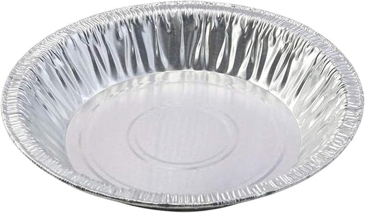 Aluminum Foil 6 inch Baking Pie Pans, 15-Pack | Disposable, Made in USA, Mini Pies, Quiche and Tarts Tins