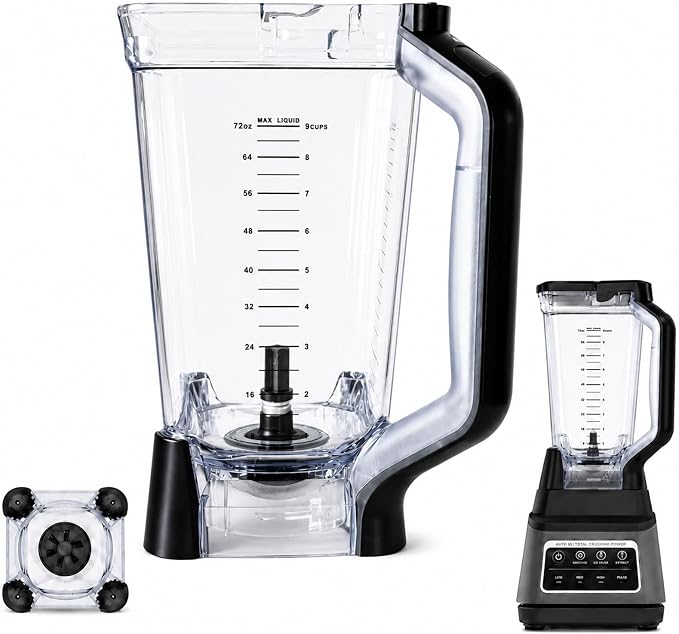 72oz XL Replacement Blender Pitcher for Ninja BN701 & BN700, 6-Fin | Fits for NinjaBN700, BN701, BN700C, BN701C.72oz crushing pitcher.BPA-free, dishwasher safe. Heavy-duty 6-fin base.