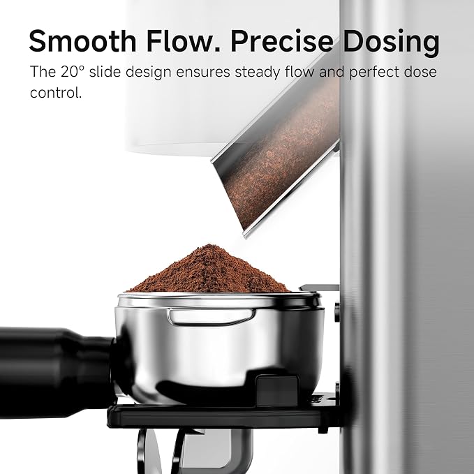 HiBREW G7 Electric Coffee Grinder, 48 Precise Grind Settings, 350g Hopper | Direct Dosing for Portafilter & Ground Cup, Professional Conical Burr Anti-Static Tech, Ideal for Espresso & French Press