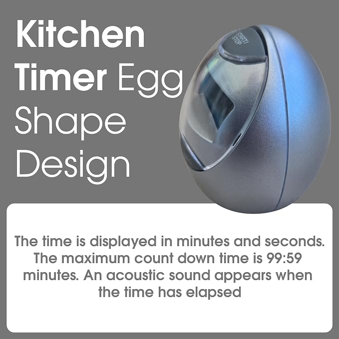 Digital Kitchen Timer Magnetic – Loud Alarm Countdown Timer & Stopwatch, Large Display Egg Timer for Cooking, Baking, Shower, Study, Classroom, Exercise, Portable Kitchen Timer Digital