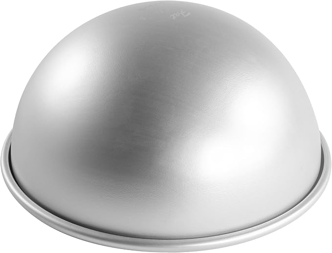 Fat Daddio's PHA-8 Anodized Aluminum Hemisphere Pan, 8 x 4 Inch