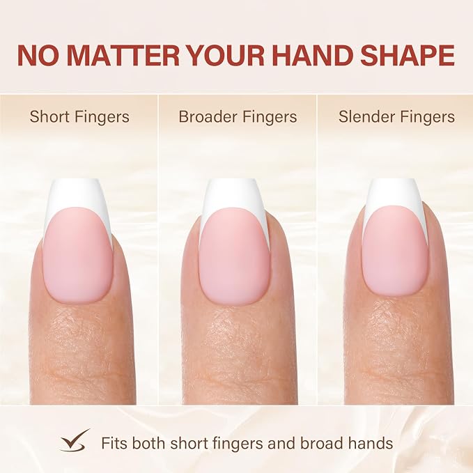 AILLSA French Tip Nails Press On Nails 5 Colors For Nail Art DIY Extension