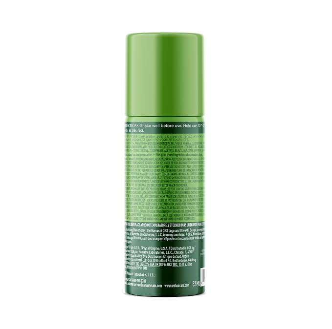 ORS Olive Oil Nourishing Sheen Spray Infused with Coconut for Restorative Shine Alcohol Free 2 Ounce (Pack of 3)