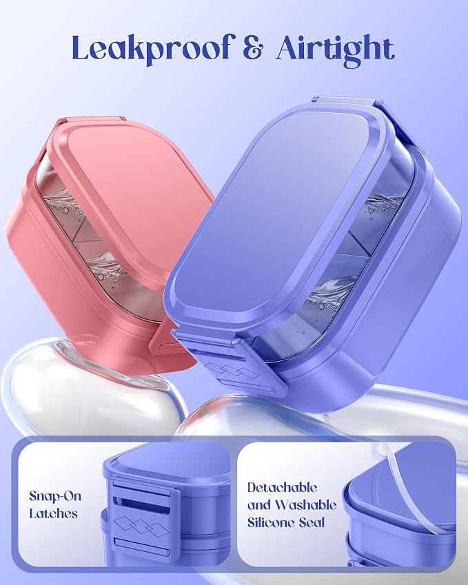Bento Lunch Box, 65 oz 3-Tier Stackable Lunch Container, Adjustable 2/3 Tier Design, BPA-Free Food-Grade Plastic, Leakproof, Microwave & Dishwasher Safe, Macaron