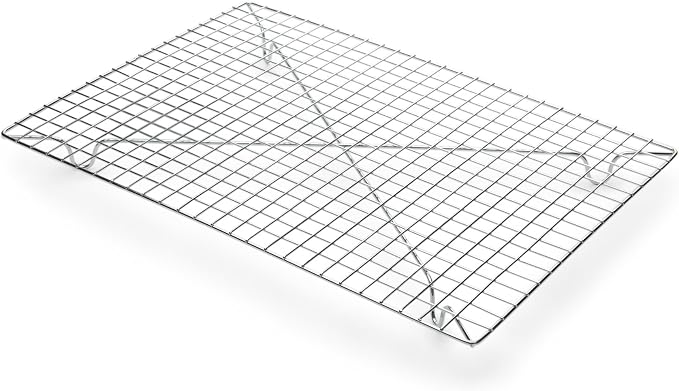 Fox Run Rectangular Cooling Rack, Iron/Chrome, 10-Inch x 14-Inch