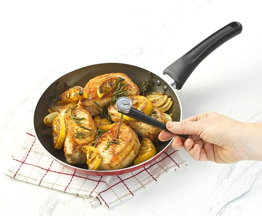 GoodCook Everyday Digital Instant Read Thermometer, LCD Display, Stainless Steel Probe, Recalibratable, Includes Protective Pocket Sleeve