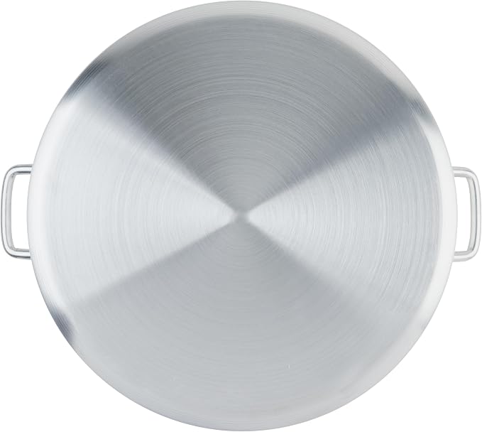 Winco 34 qt Elemental, Aluminum Sauce Pot | Handles large batches, Great for Sauces, Soups, Stocks and Batch Cooking