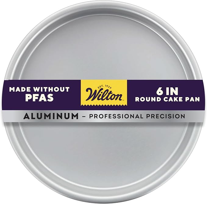 Wilton Aluminum Round Cake Pan, Classic Bakeware, 6 in.