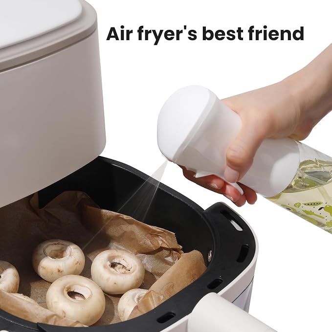 oil spray PET bottle 200ml Upgraded Version.Fine Mist Spray Bottle for Air Fryer, Olive Oil, Avocado Oil, Healthy Nonstick Frying, Commercial & Home Kitchen Use　(PS601-200ml 2Pc)