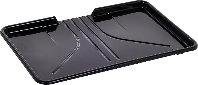 Sweet Home Collection Metal, Plasic ,Dish Drainer Drain Board and Utensil Holder Simple Easy to Use, 12" x 19" x 5", Black