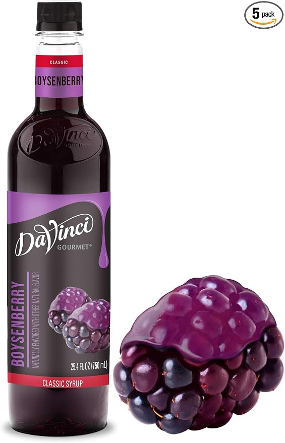 DaVinci Gourmet Boysenberry Syrup, 25.4 Fluid Ounce (Pack of 5)