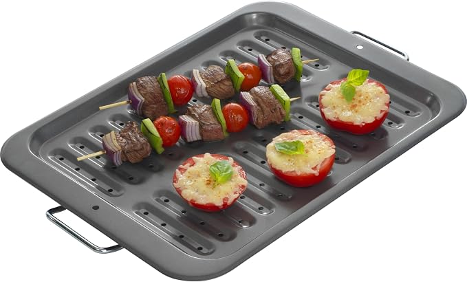GoodCook Everyday Nonstick Steel Broiler Pan, 11.5" x 14.25", Gray