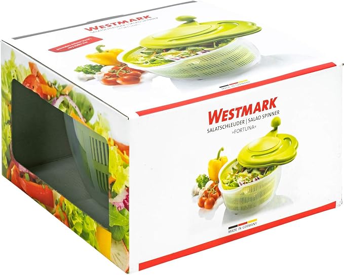 Westmark German Vegetable and Salad Spinner with Pouring Spout and Non-Slip Feet