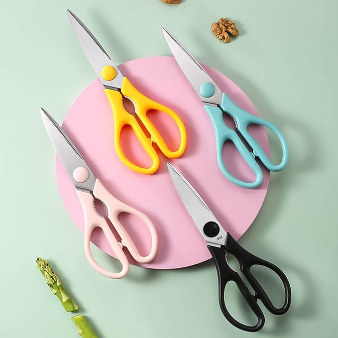 Light Green Kitchen Shears, Rkqoa Kitchen Scissors Heavy Duty Cooking Scissors, Dishwasher Safe Scissors Kitchen House Essentials Supplies, Stainless Steel Sharp Utility Shears for Meat, Chicken