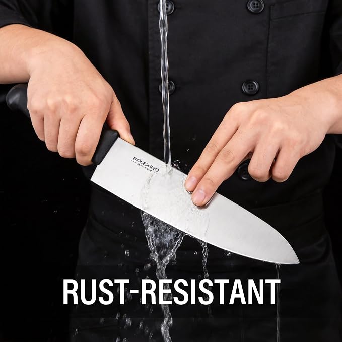 10” Japanese Chef Knife, High Carbon Stainless Steel Kitchen Knife | 10" High Carbon Stainless Steel, Versatile Home & Pro Use, Non-Slip Ergonomic Handle, Durable, Stain-Resistant & Sharp.